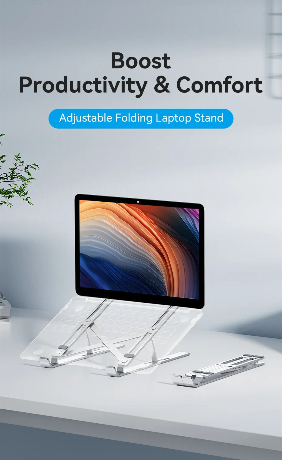 SOPORTE LAPTOP DE ALUMINIO | DELIVERY GRATIS