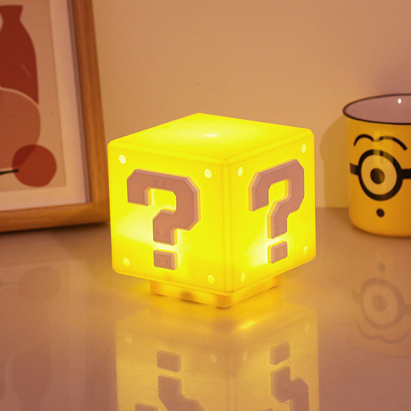 LAMPARA FORMA DE CUBO MARIO BROS | ILUMINACION CREATIVA