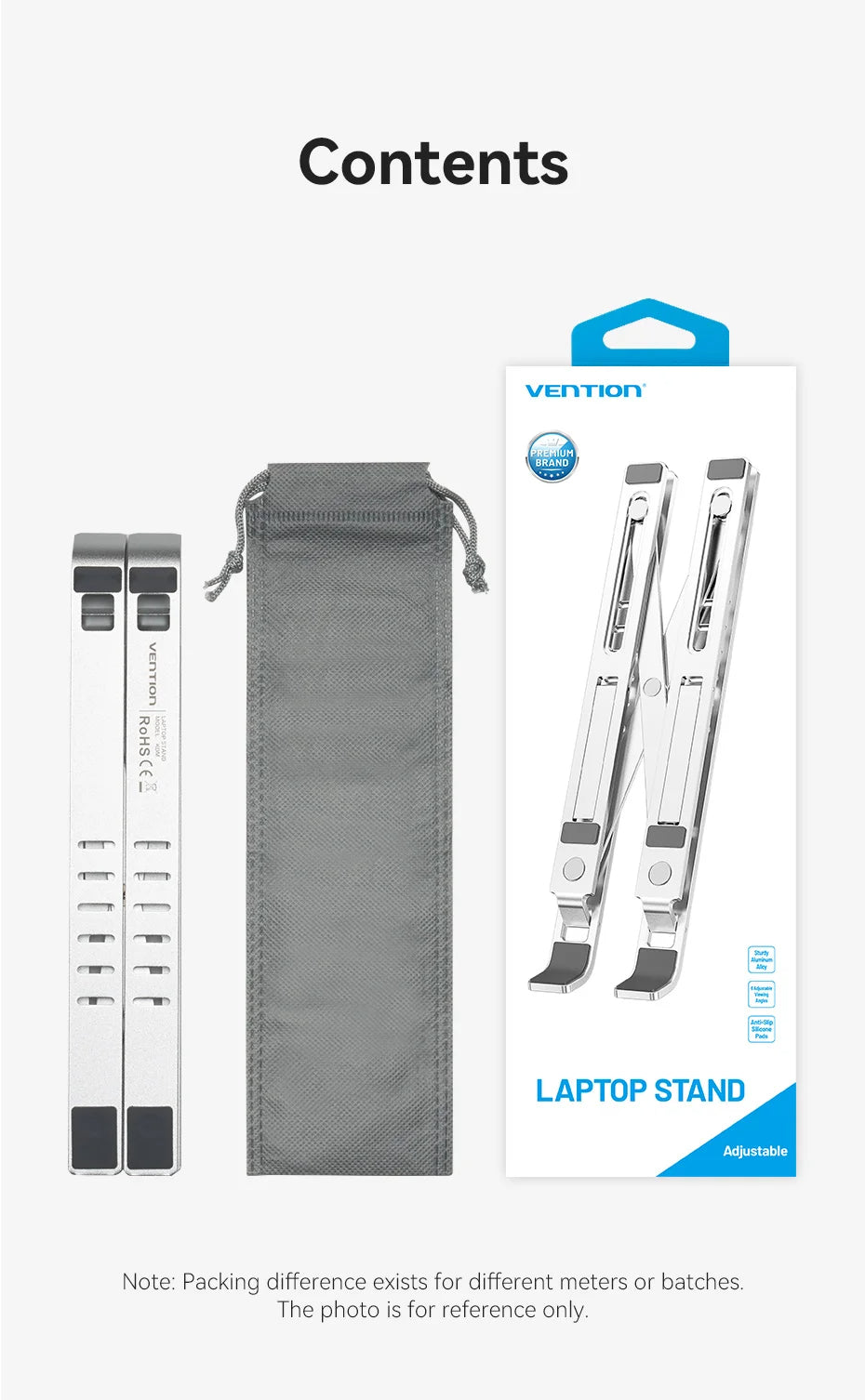 SOPORTE LAPTOP DE ALUMINIO | DELIVERY GRATIS