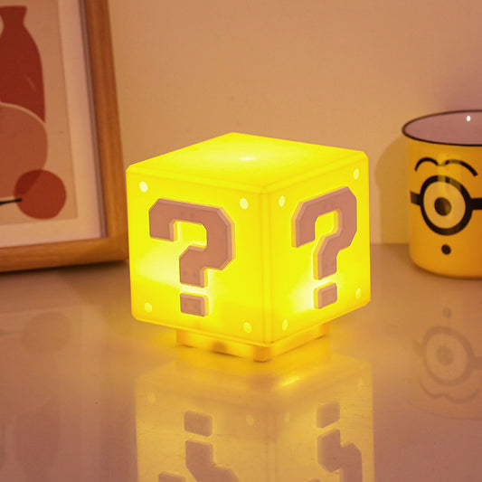 LAMPARA FORMA DE CUBO MARIO BROS | ILUMINACION CREATIVA